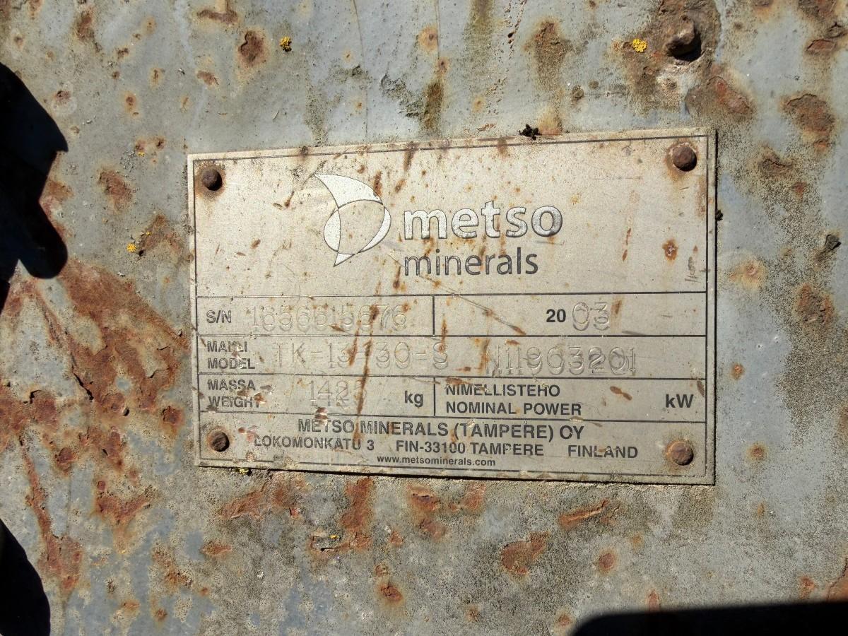 2003 Metso TK13-30-S hengesikt, TK11-36-A og H10-7