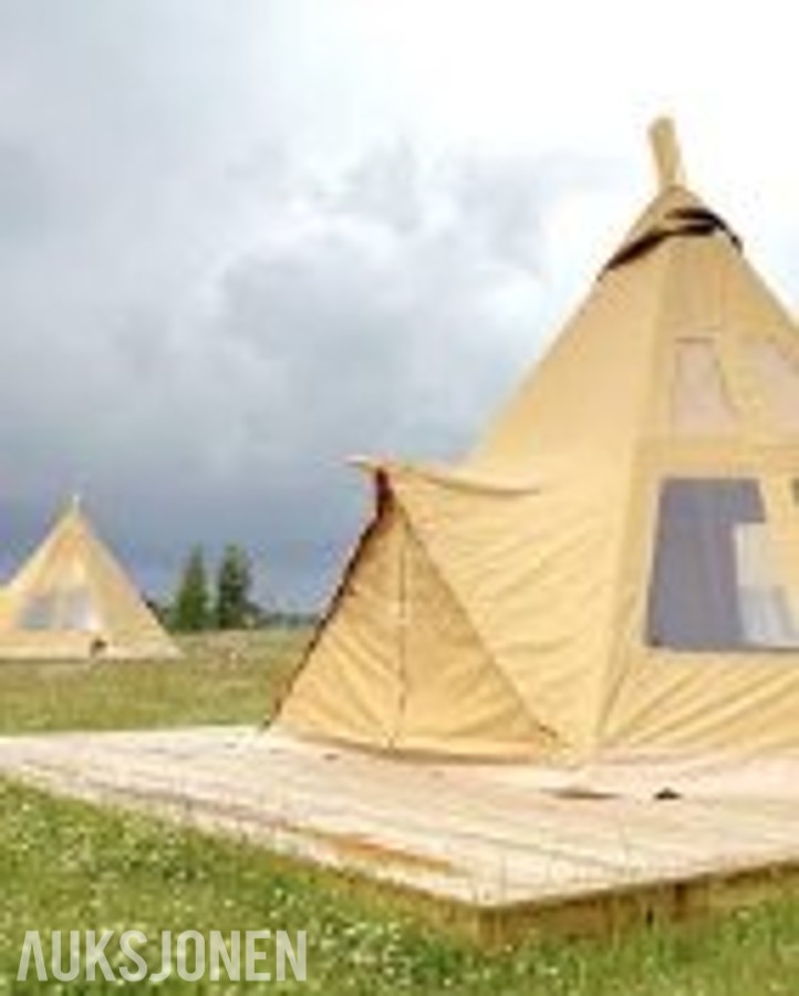 Glamping Luksustelt - 6.6x6.6x4.3– Fire-sesong – Ubrukt