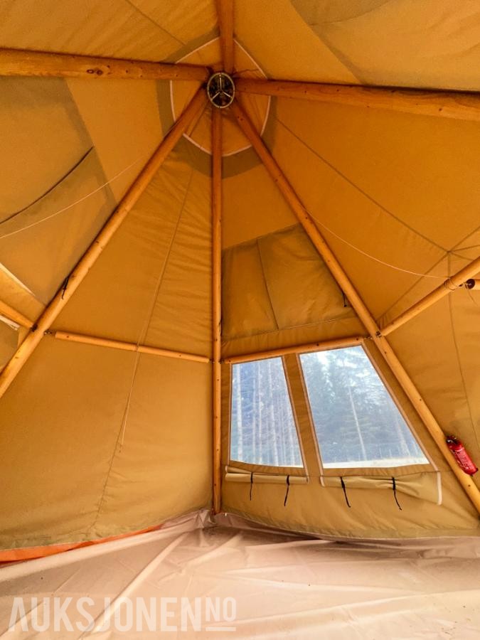 Glamping Luksustelt - 6.6x6.6x4.3– Fire-sesong – Ubrukt