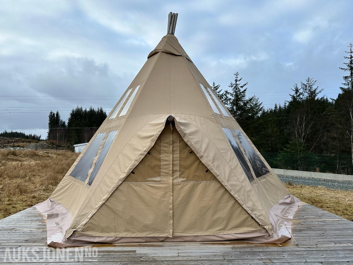 Glamping Luksustelt - 6.6x6.6x4.3– Fire-sesong – Ubrukt