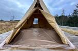 Glamping Luksustelt - 6.6x6.6x4.3– Fire-sesong – Ubrukt