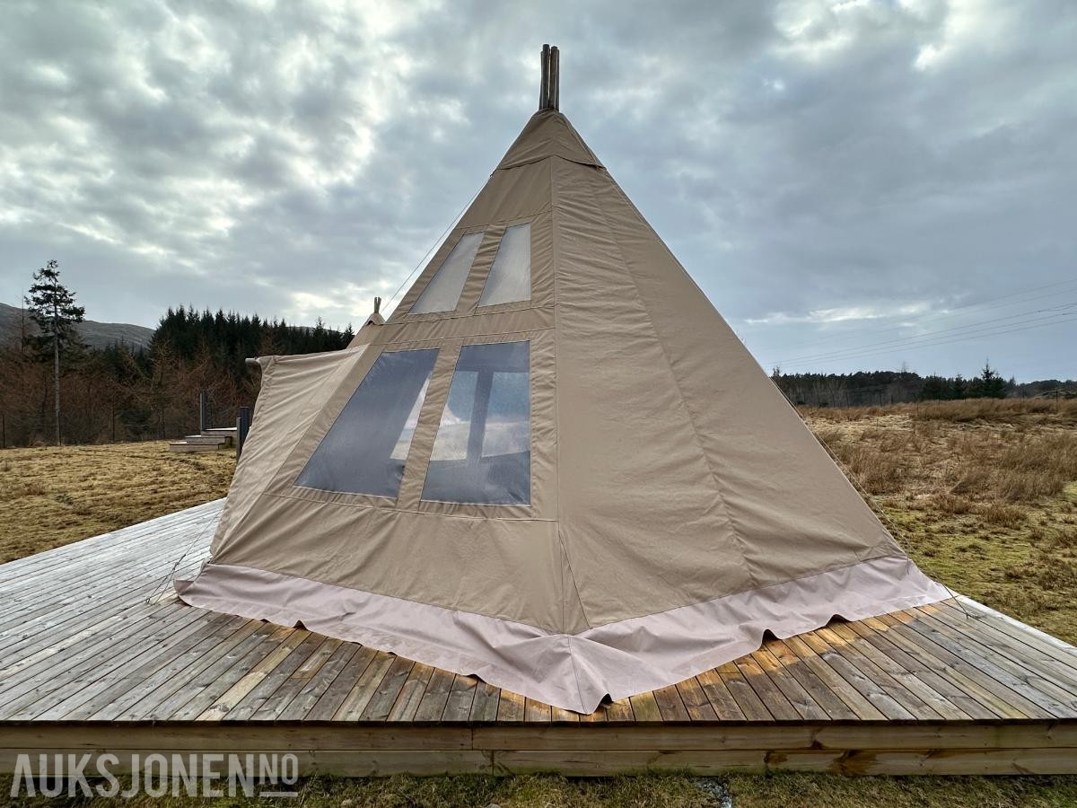 Glamping Luksustelt - 6.6x6.6x4.3– Fire-sesong – Ubrukt