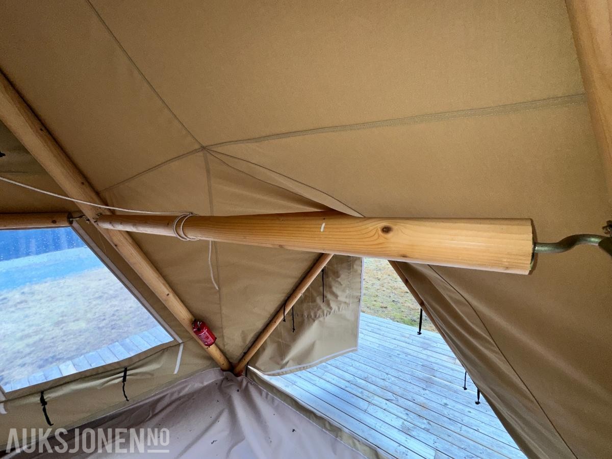 Glamping Luksustelt - 6.6x6.6x4.3– Fire-sesong – Ubrukt