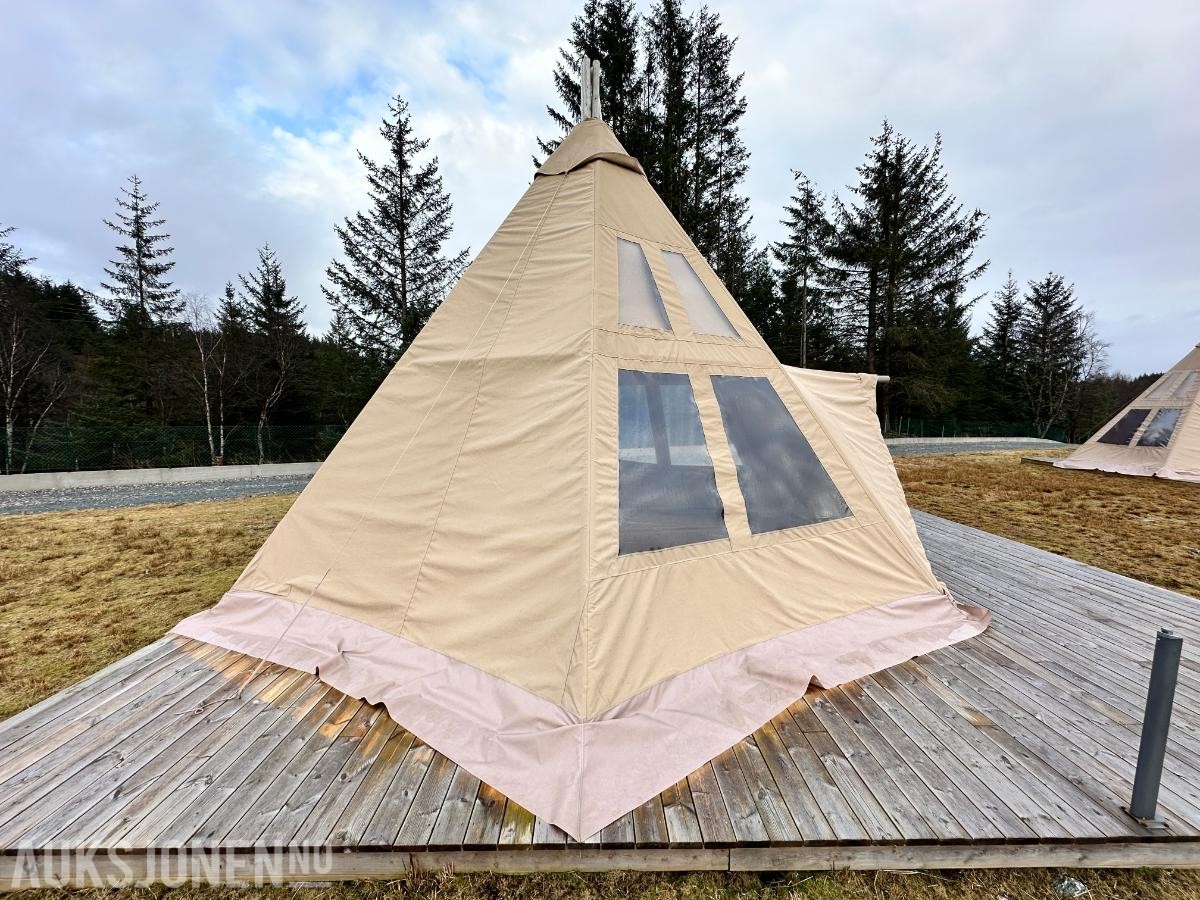 Glamping Luksustelt - 6.6x6.6x4.3– Fire-sesong – Ubrukt