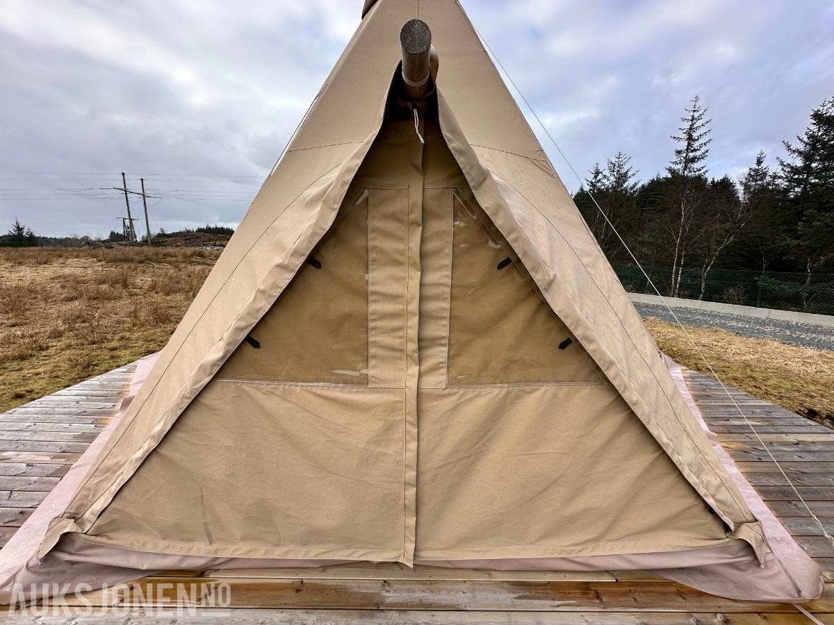 Glamping Luksustelt - 6.6x6.6x4.3– Fire-sesong – Ubrukt