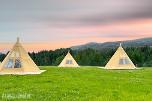 Glamping Luksustelt - 6.6x6.6x4.3– Fire-sesong – Ubrukt