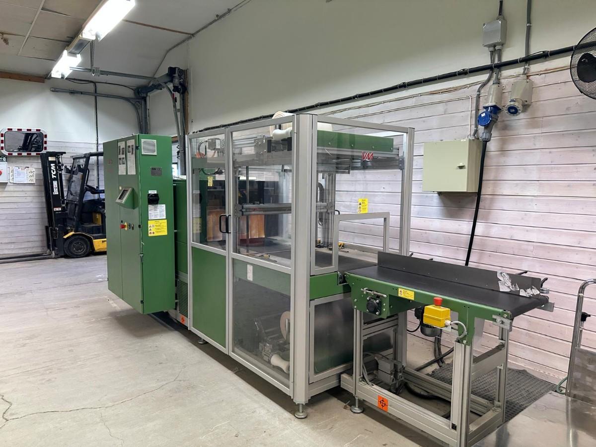 2012 BVM BMS 6030 L komplett pakkelinje med krympetunnel – 3x230V – CE