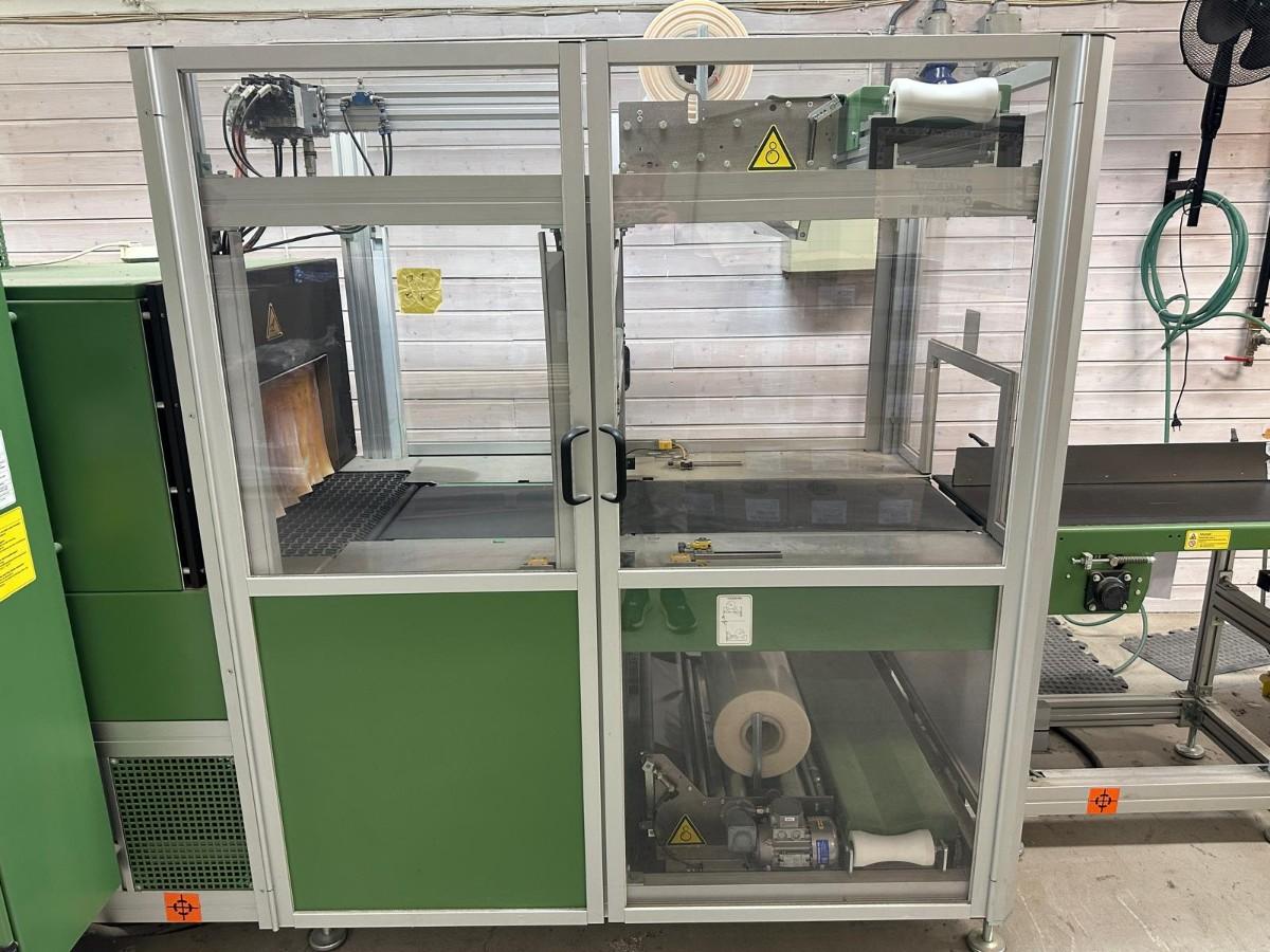 2012 BVM BMS 6030 L komplett pakkelinje med krympetunnel – 3x230V – CE
