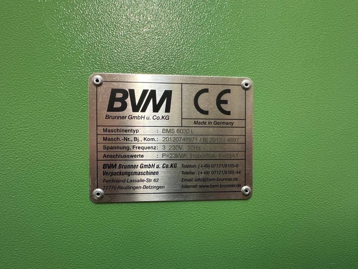 2012 BVM BMS 6030 L komplett pakkelinje med krympetunnel – 3x230V – CE