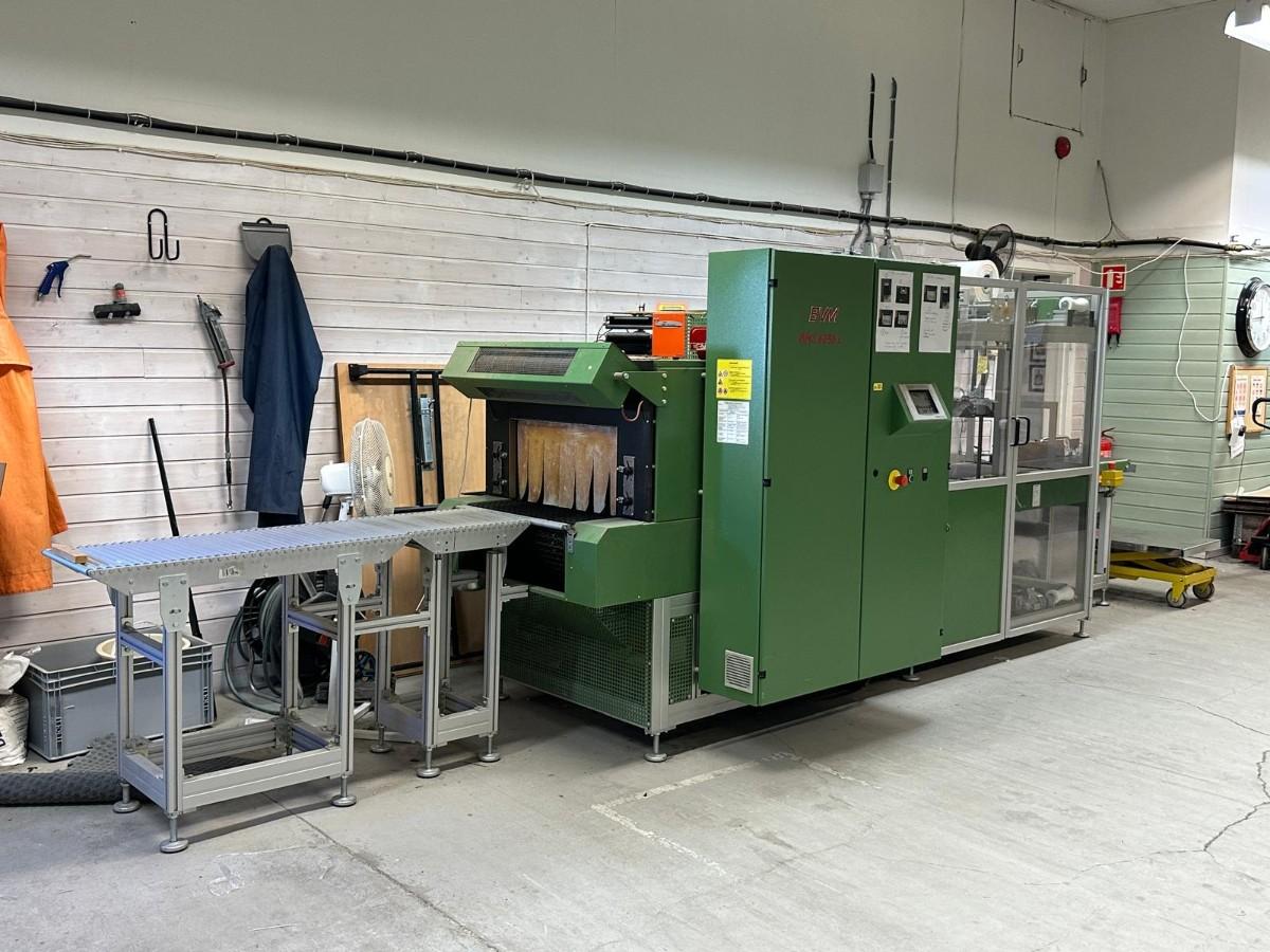 2012 BVM BMS 6030 L komplett pakkelinje med krympetunnel – 3x230V – CE