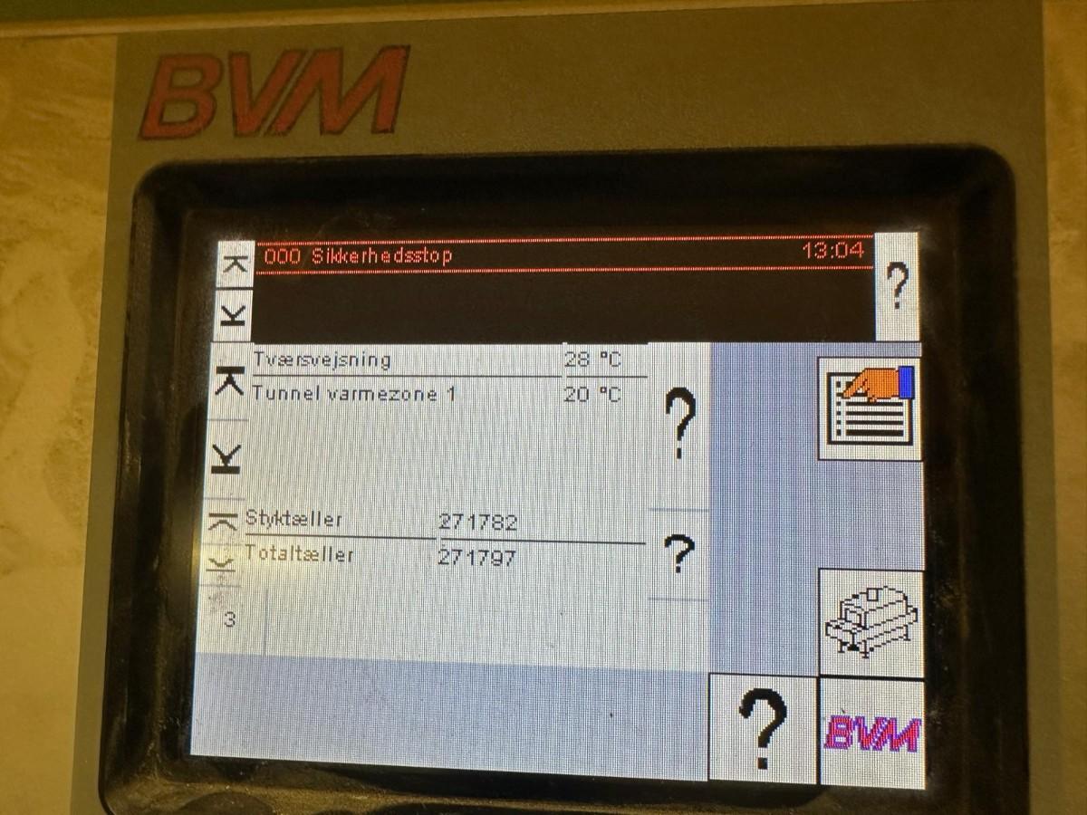 2012 BVM BMS 6030 L komplett pakkelinje med krympetunnel – 3x230V – CE