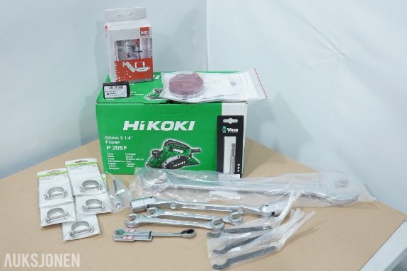 Verktøypakke med HiKOKI høvel, Gedore, Bahco, Teng Tools og Luna