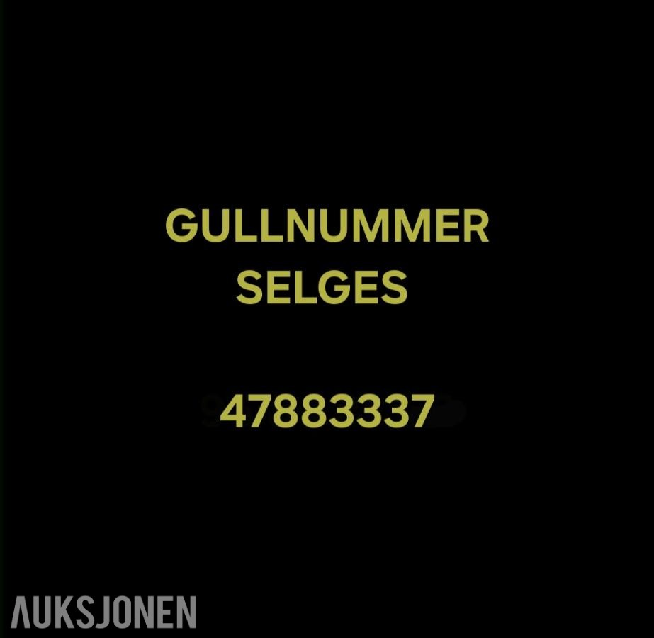 GULLNUMMER SELGES: 47883337