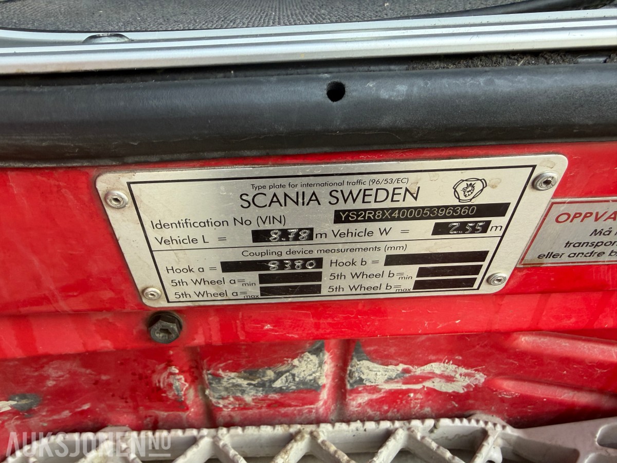 2015 Scania R 580 TIPPBIL 