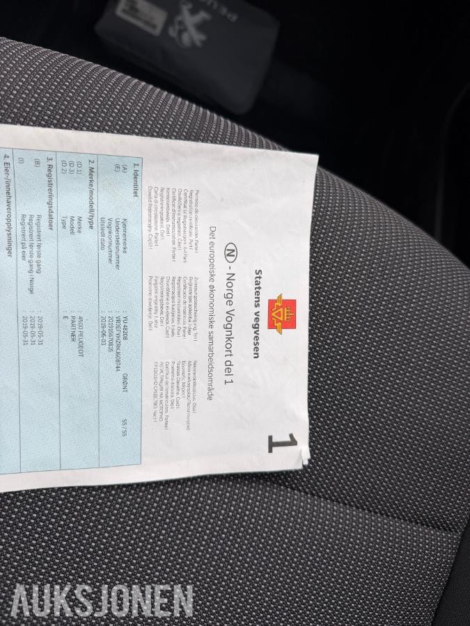 2019 PEUGEOT PARTNER, 1,5 HDI 130HK,L2,AUTOMAT,EU-OK 5-2027, 150500KM