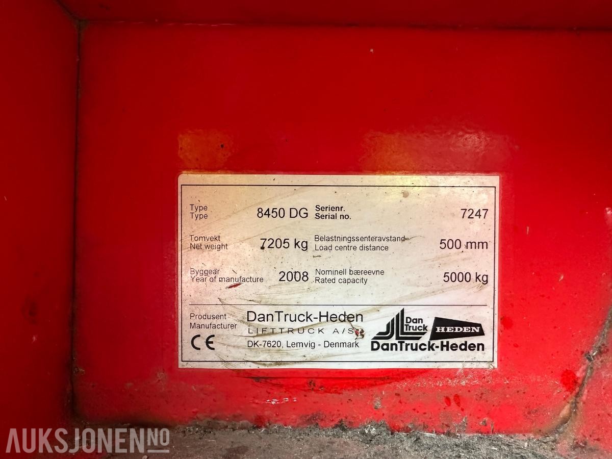 2008 Dan Truck 8450DG - 6109 Timer - GAFFELTRUCK