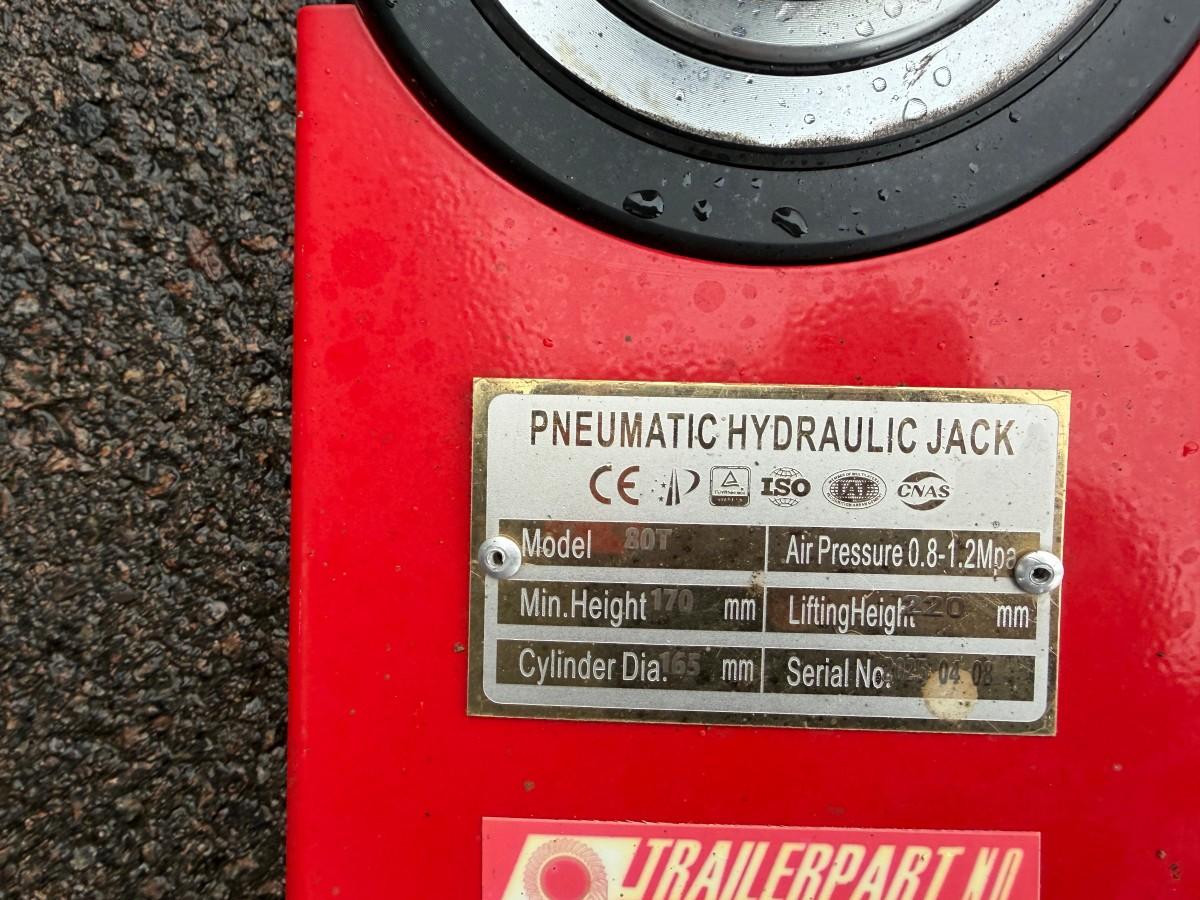 NY - Pneumatisk hydraulisk jekk 80T