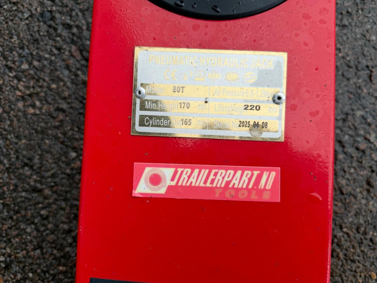 NY - Pneumatisk hydraulisk jekk 80T