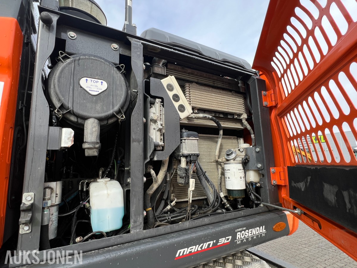 2019 Doosan DX160W-5,Sorteringsskuffe og sorteringsklype