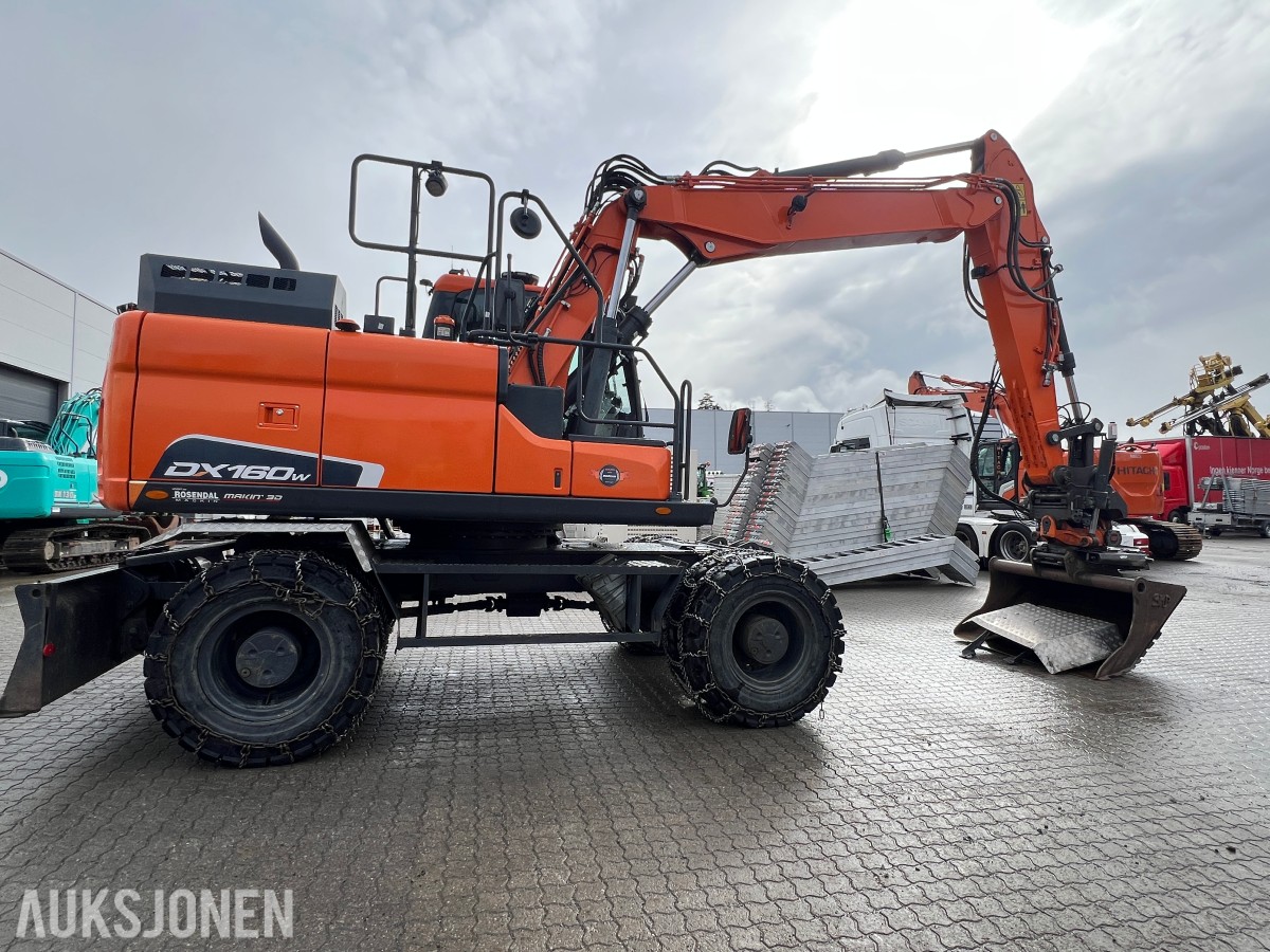 2019 Doosan DX160W-5,Sorteringsskuffe og sorteringsklype