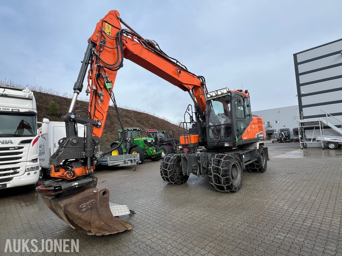 2019 Doosan DX160W-5,Sorteringsskuffe og sorteringsklype