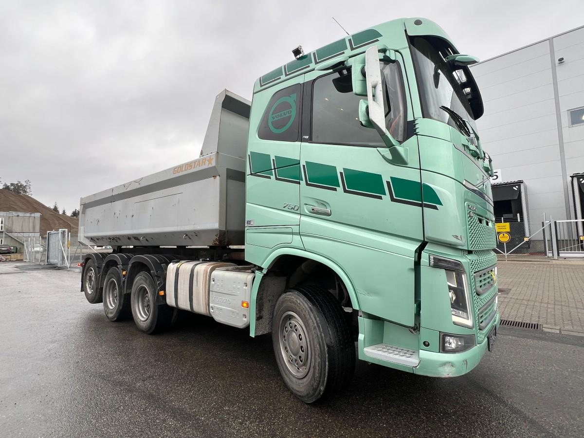 2019 Volvo FH-750 Tridem 8X4 m/Dumperkasse