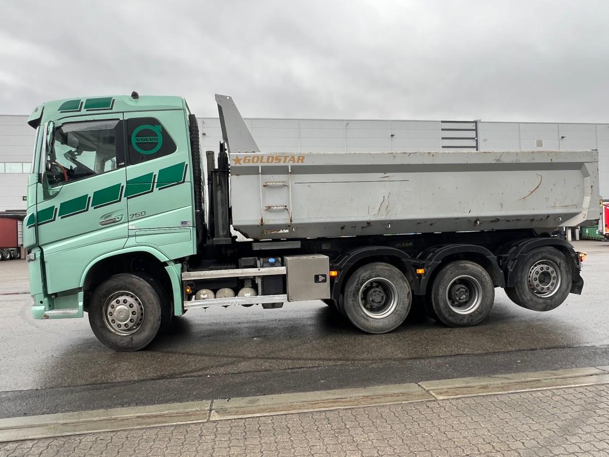 2019 Volvo FH-750 Tridem 8X4 m/Dumperkasse