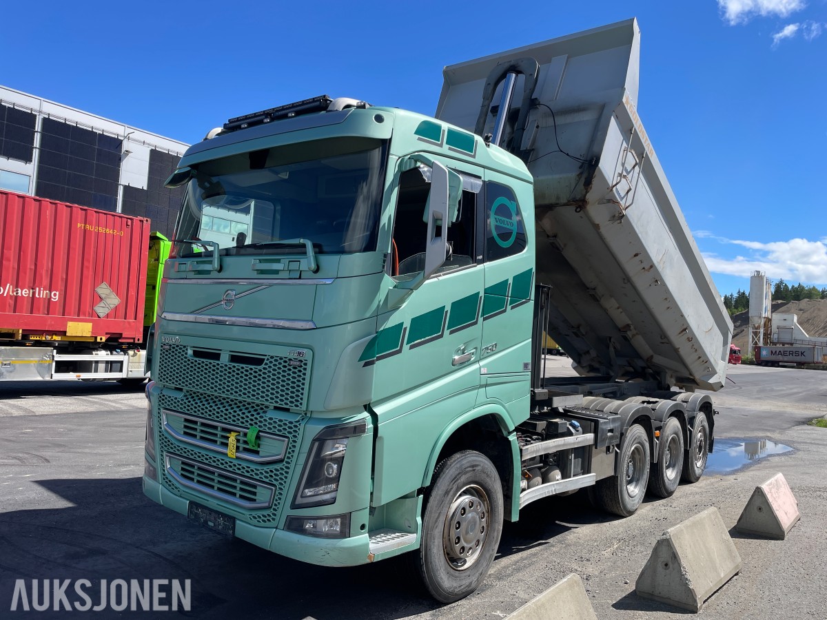 2019 Volvo FH-750 Tridem 8X4 m/Dumperkasse