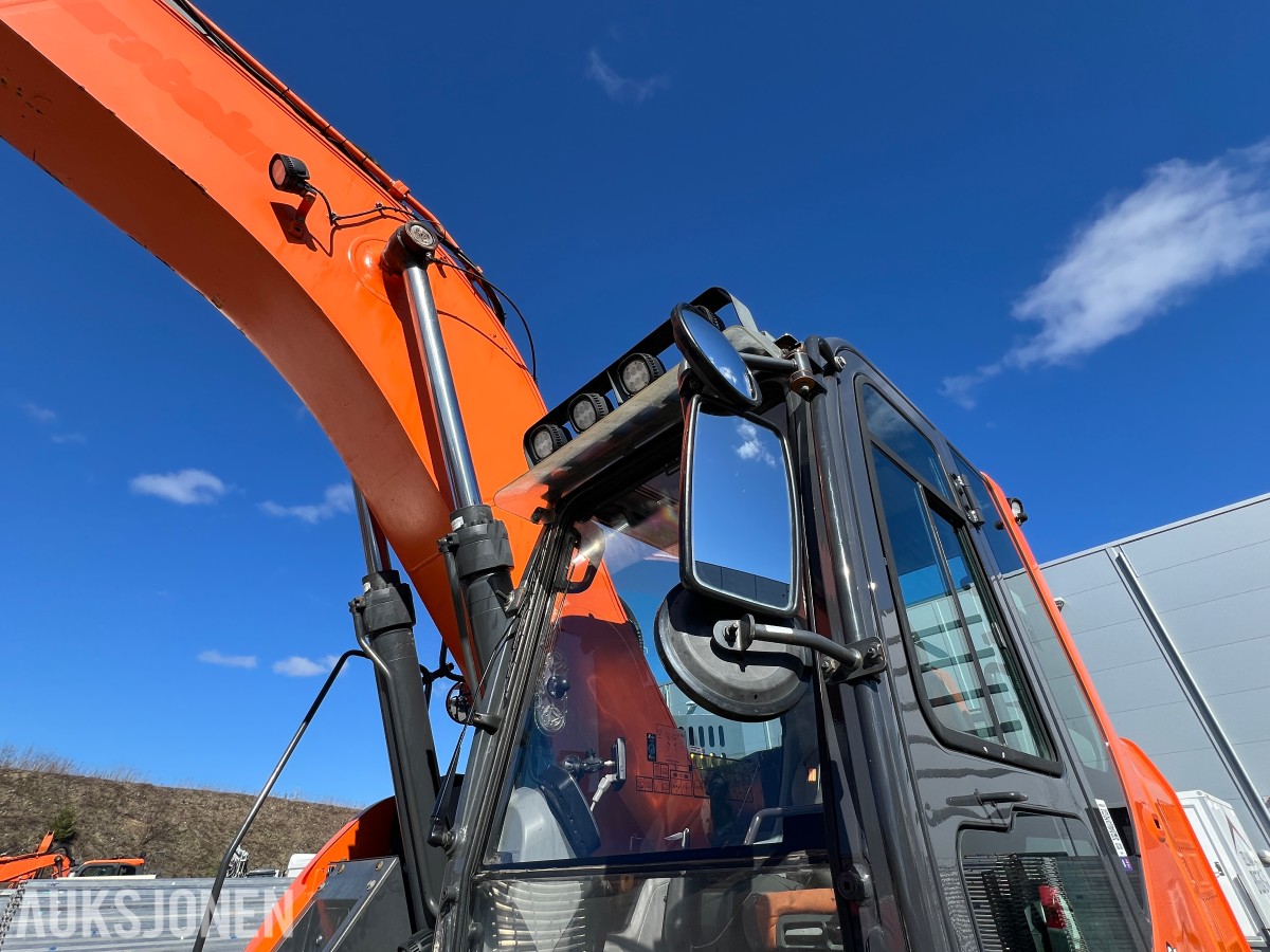 2019 Doosan DX 235 LCR-5 Rototilr, webasto, sentralsmøring