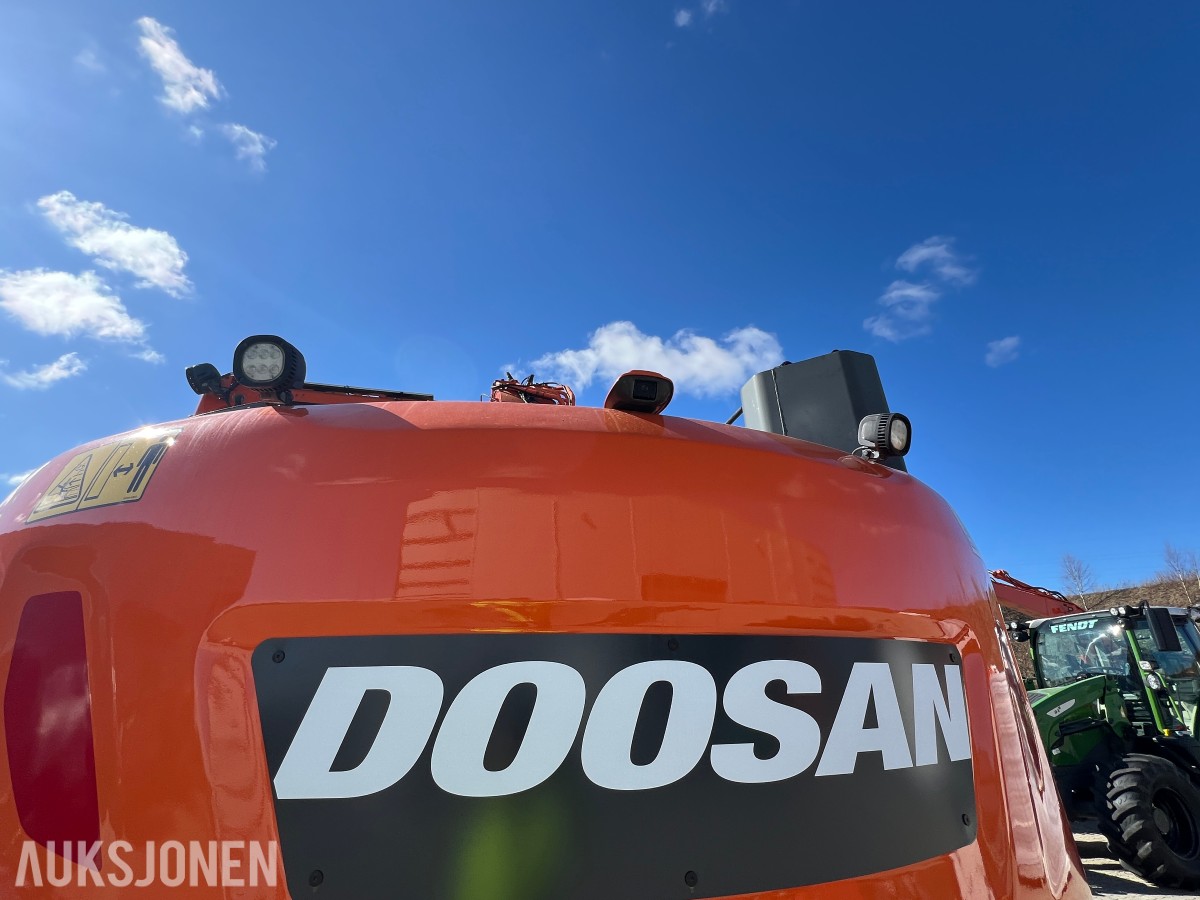 2019 Doosan DX 235 LCR-5 Rototilr, webasto, sentralsmøring