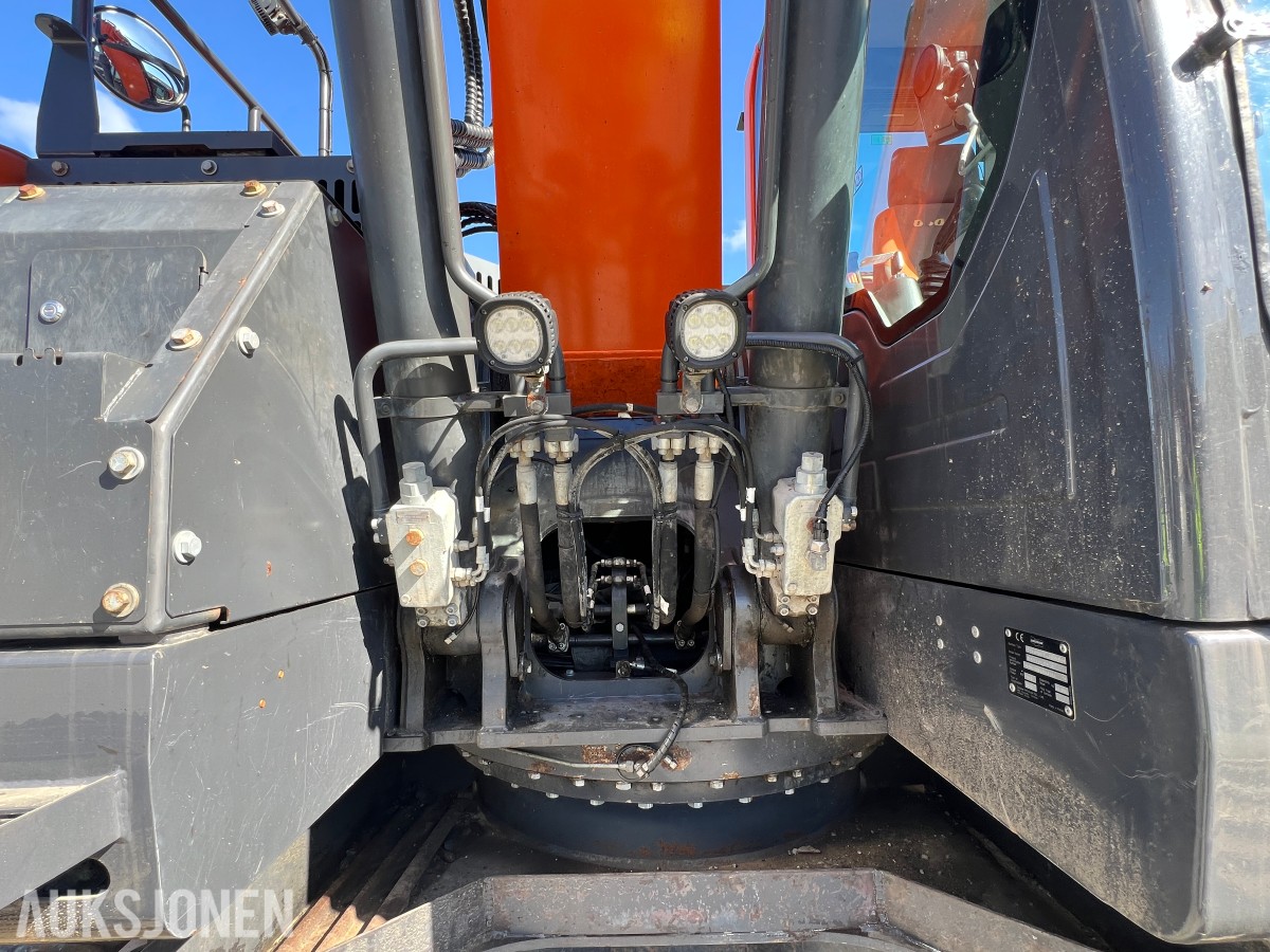 2019 Doosan DX 235 LCR-5 Rototilr, webasto, sentralsmøring