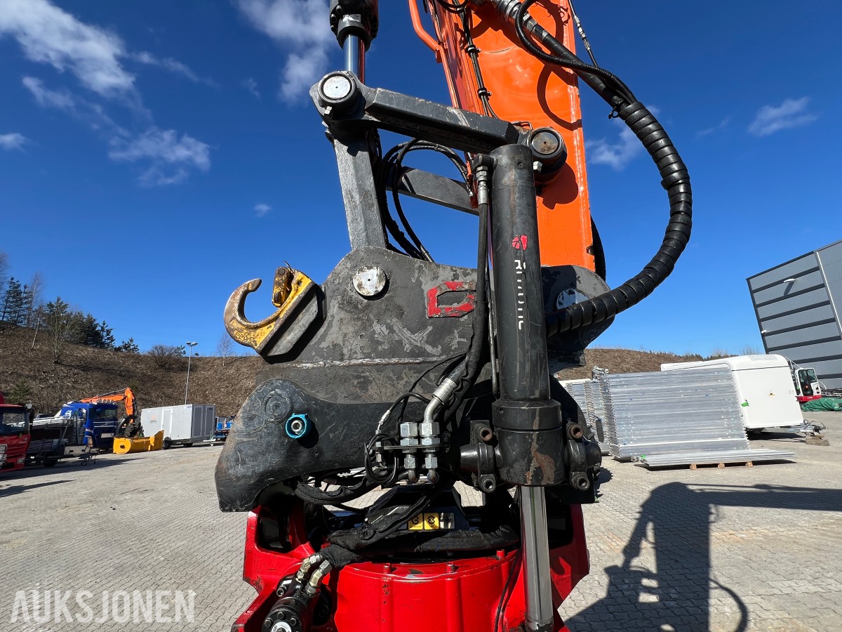 2019 Doosan DX 235 LCR-5 Rototilr, webasto, sentralsmøring