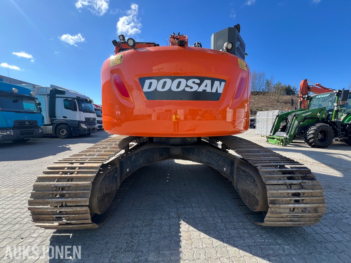 2019 Doosan DX 235 LCR-5 Rototilr, webasto, sentralsmøring