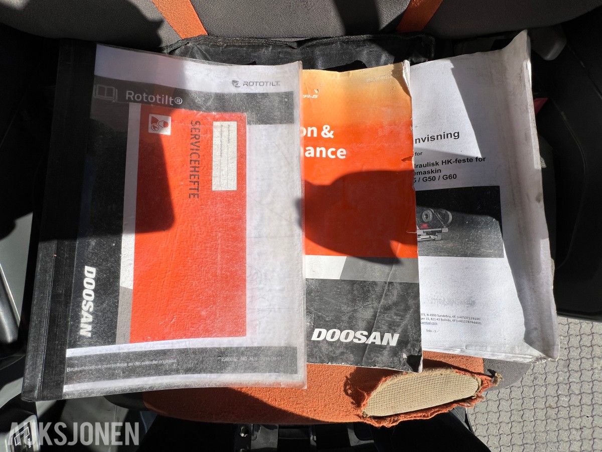 2019 Doosan DX 235 LCR-5 Rototilr, webasto, sentralsmøring