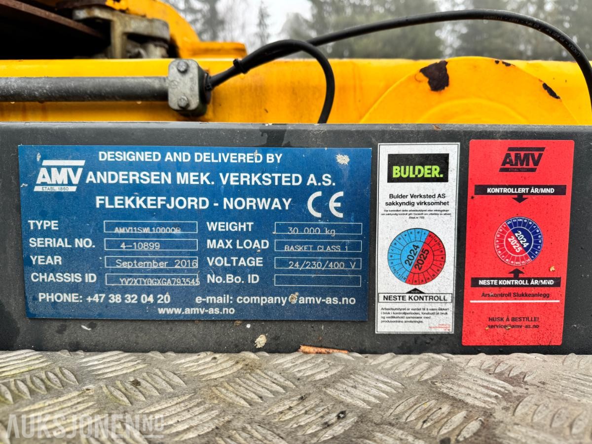2016 Volvo FMX460 liftbil EURO 6