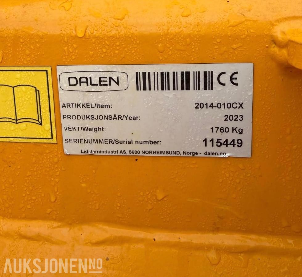 2023 Dalen 2014-010CX Snøfres
