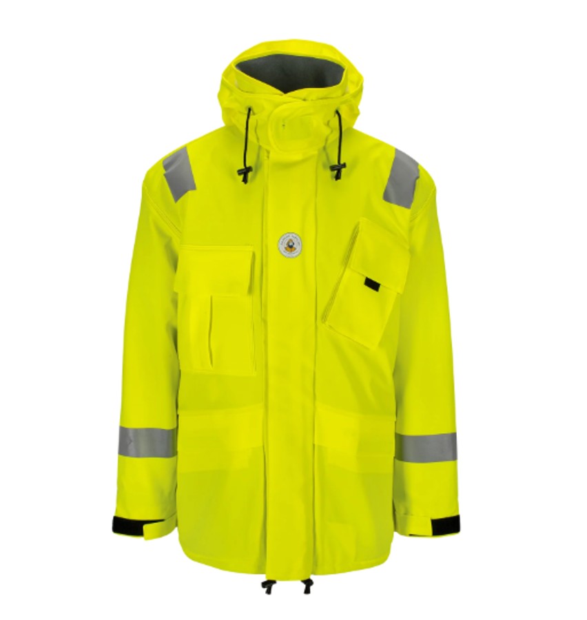 26 stk Aalesund Oljeklede Snehvit vattert regnjakke 2XL – Hi-Vis gul