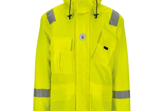 26 stk Aalesund Oljeklede Snehvit vattert regnjakke 2XL – Hi-Vis gul