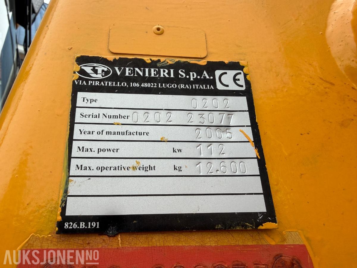 2005 Venieri VF 9015 Hjullaster, 10569 timer