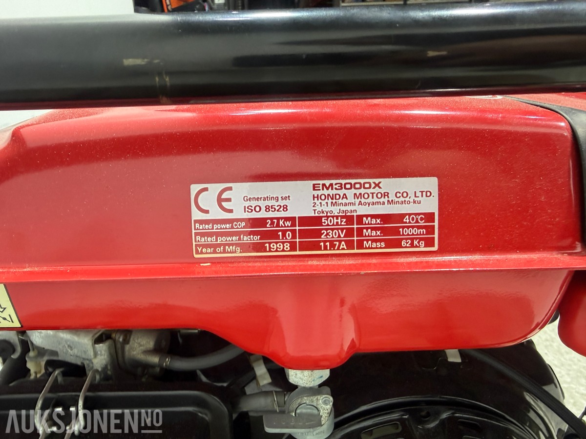 Honda EM3000 aggregat 