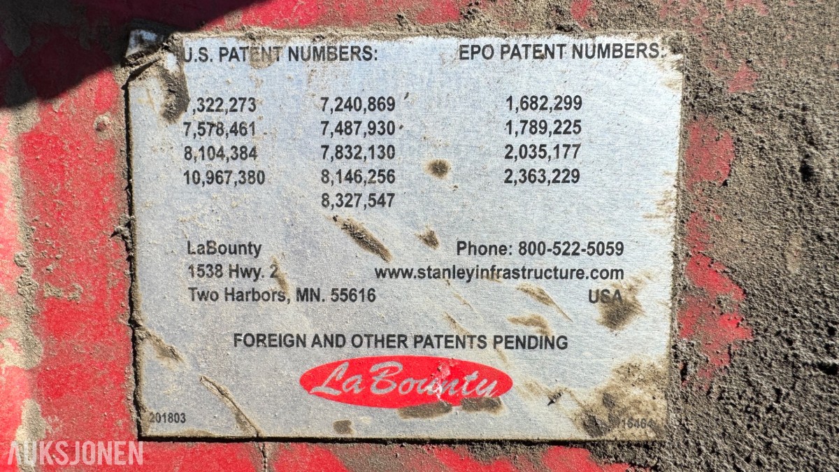 2023 LaBounty MSD9500R hydraulisk stålsaks / demoleringssaks