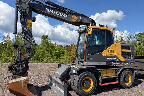 2021 Volvo EW160E hjulgraver - Xsite maskinstyring - Steelwrist X20 tiltrotator - Gjerstad pusseskuff
