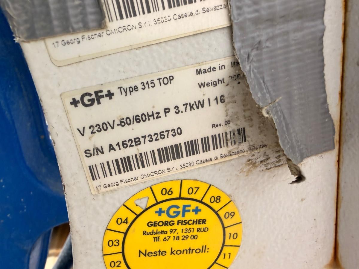 2023 GF 315 TOP PE-rørsveisemaskin 90–315 mm med reduksjonssett
