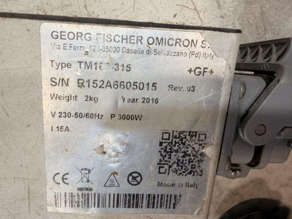 2023 GF 315 TOP PE-rørsveisemaskin 90–315 mm med reduksjonssett