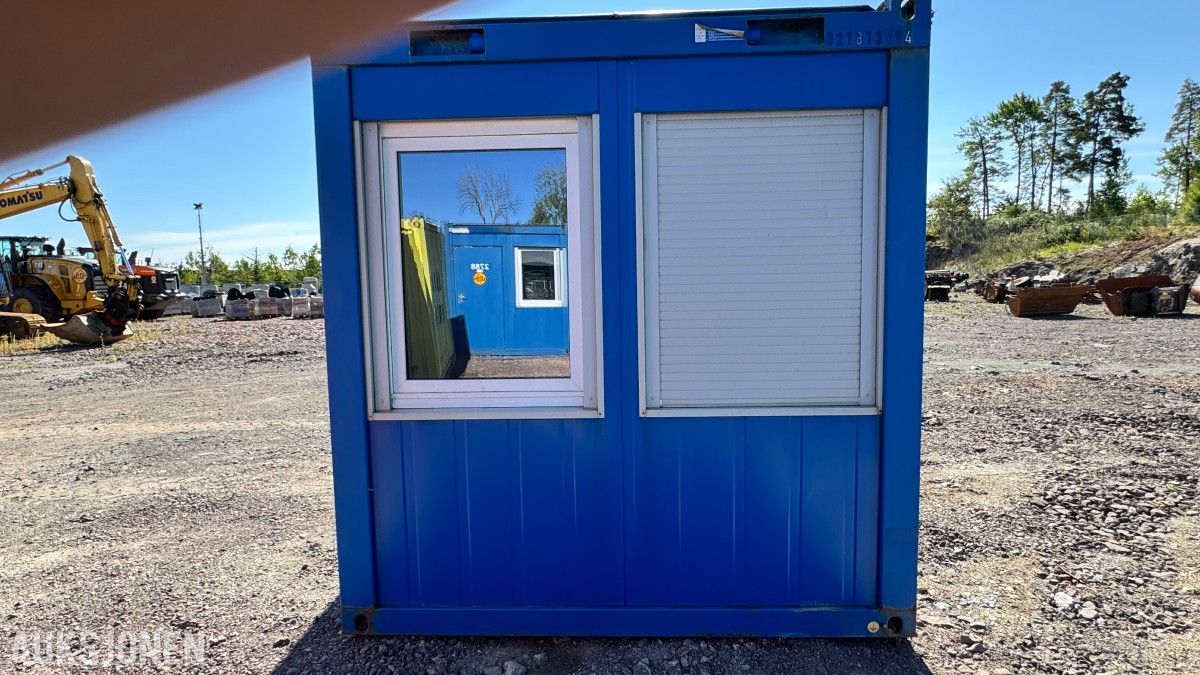 20 fots mannskapscontainer / brakkecontainer med 230V elektrisk anlegg