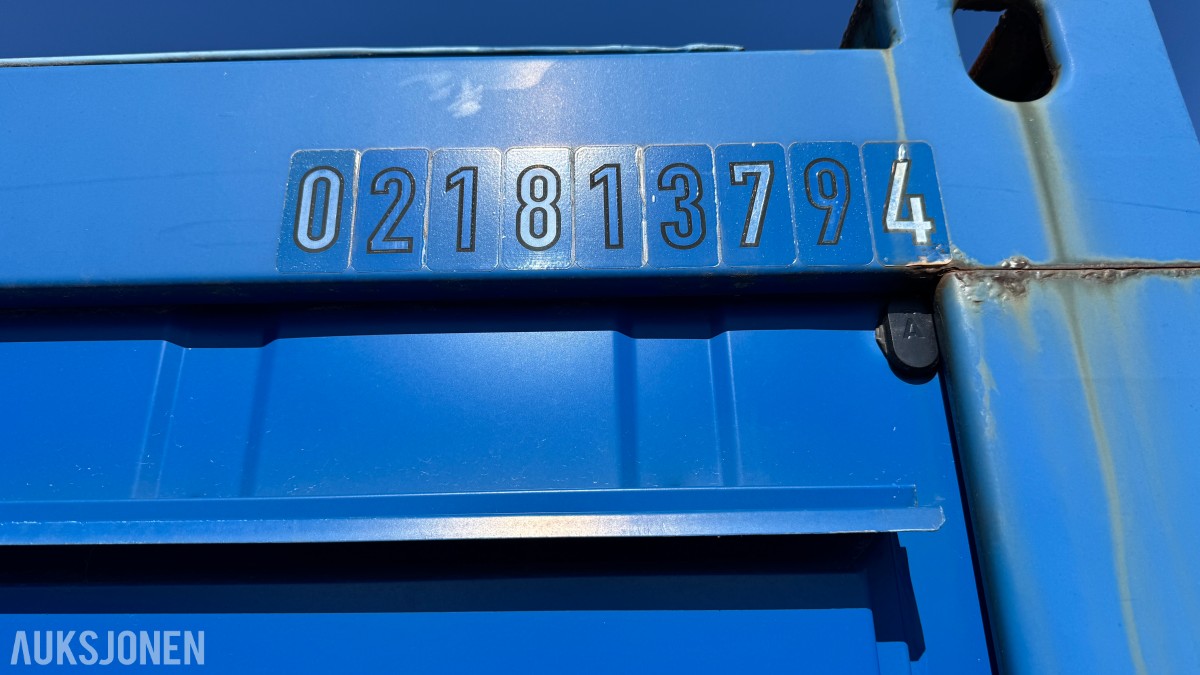 20 fots mannskapscontainer / brakkecontainer med 230V elektrisk anlegg
