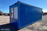 20 fots mannskapscontainer / brakkecontainer med 230V elektrisk anlegg