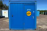 20 fots mannskapscontainer / brakkecontainer med 230V elektrisk anlegg