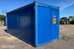20 fots mannskapscontainer / brakkecontainer med 230V elektrisk anlegg