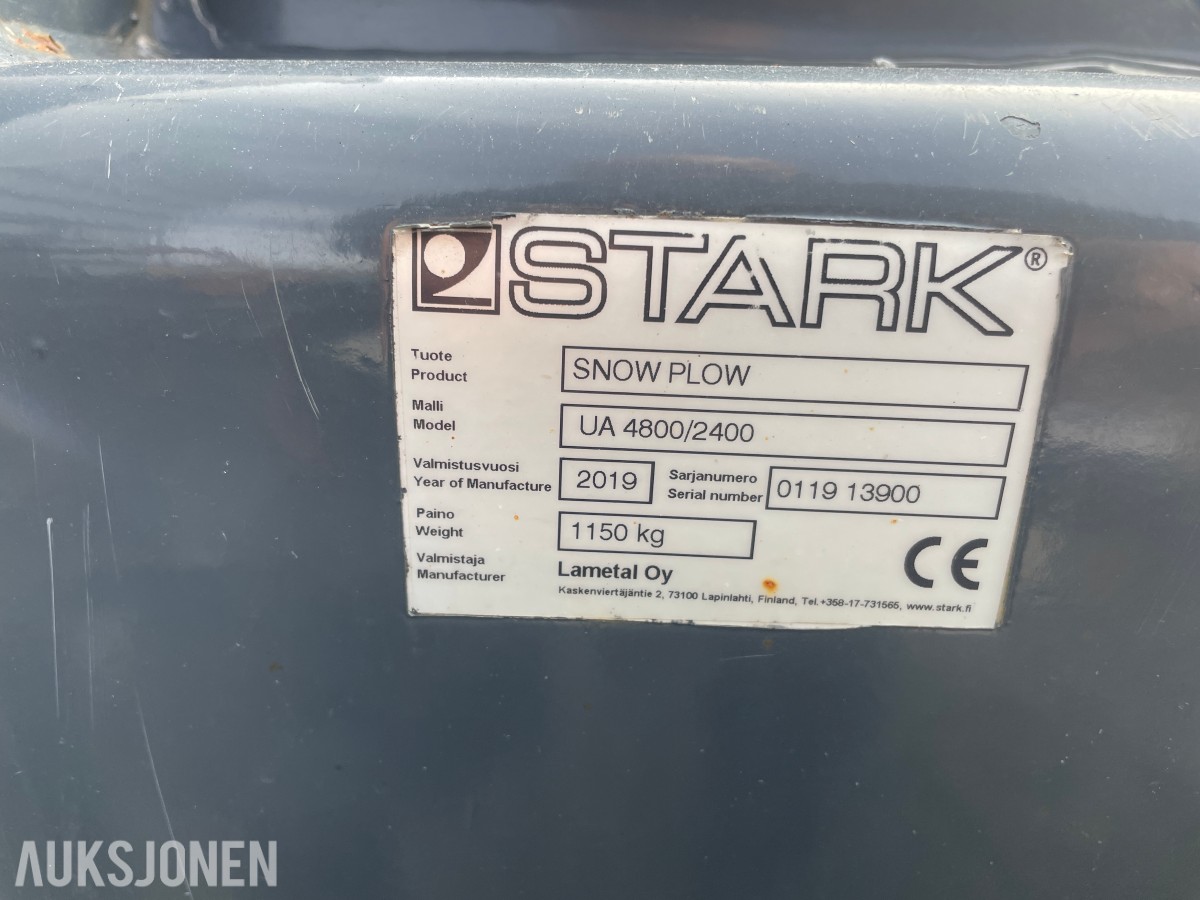 2019 Andre Stark 4800 U-Plog m/solid slitestål/raspestål